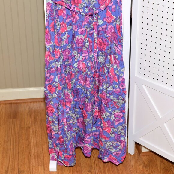 Plus Size 3X RusttyDustty Vibrant Pink & Purple Floral Boho Chic Maxi Dress NWT - Picture 3 of 11